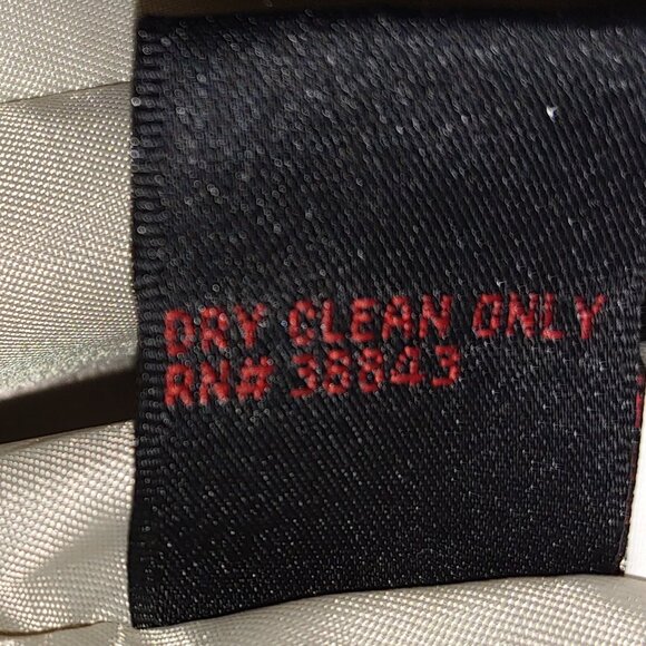 Via Spiga Rabbit Fur Collar and Cuffs Puffer Jacket Size L Oatmeal Cream - Picture 10 of 12